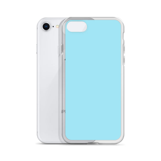 Plain Color Blizzard Blue iPhone Case Clear Bump Resistant CREATIVETECH