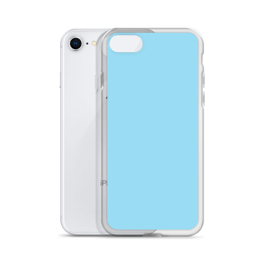 Plain Color Columbia Blue iPhone Case Clear Bump Resistant CREATIVETECH