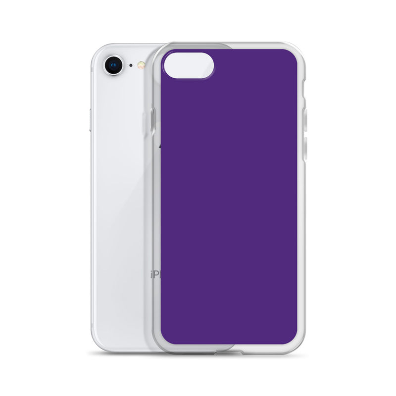 Load image into Gallery viewer, Indigo Purple iPhone Clear Thin Case Plain Color CREATIVETECH
