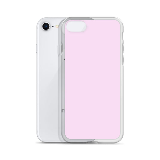 Selago Pink iPhone Clear Thin Case Plain Color CREATIVETECH