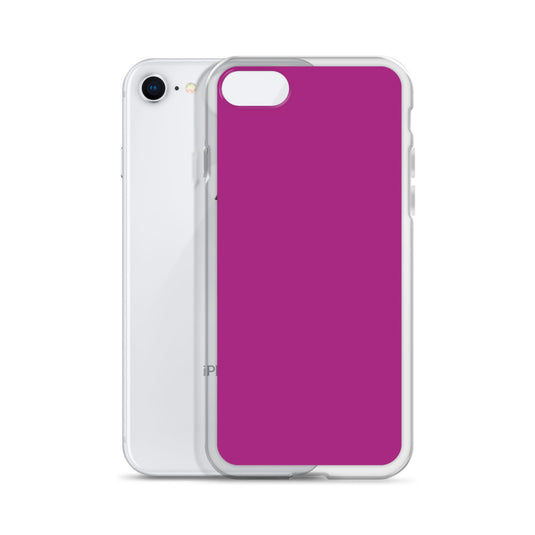 Red Violet iPhone Clear Thin Case Plain Color CREATIVETECH