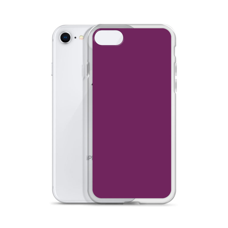 Load image into Gallery viewer, Palatinate Purple iPhone Clear Thin Case Plain Color CREATIVETECH