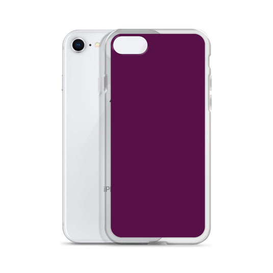 Tyrian Purple iPhone Clear Thin Case Plain Color CREATIVETECH