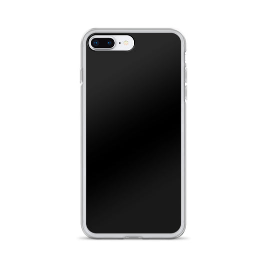 Plain Color Black iPhone Case Clear Bump Resistant Flexible CREATIVETECH