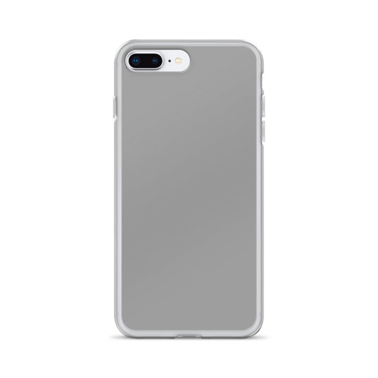 Plain Color Nobel Grey iPhone Case Clear Bump Resistant Flexible CREATIVETECH