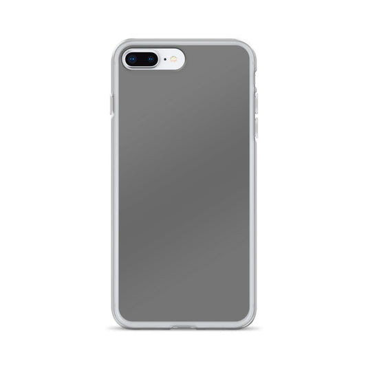 Plain Color Grey iPhone Case Clear Bump Resistant Flexible CREATIVETECH