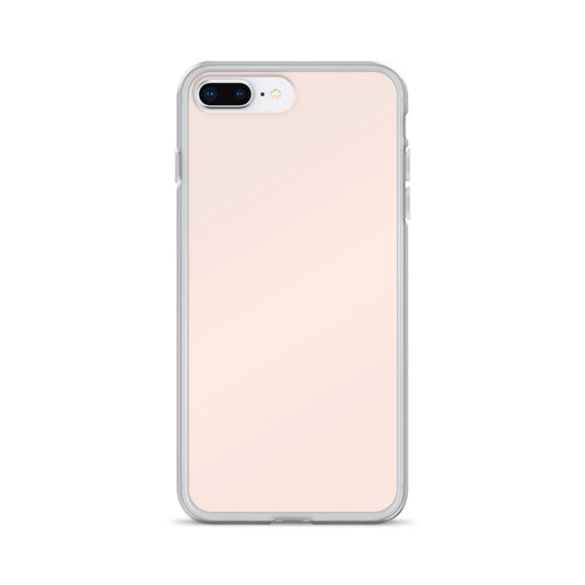 Plain Color Wisp Pink iPhone Case Clear Bump Resistant Flexible CREATIVETECH