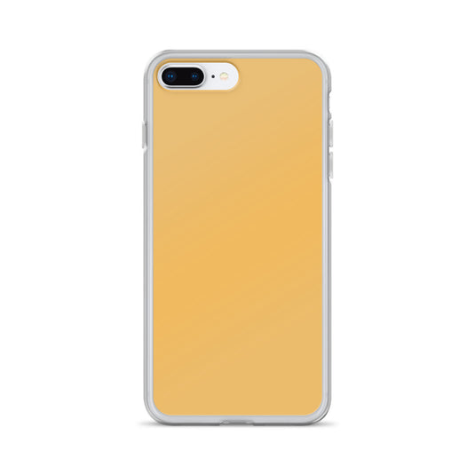 Plain Color Harvest Gold Yellow iPhone Case Clear Bump Resistant Flexible CREATIVETECH