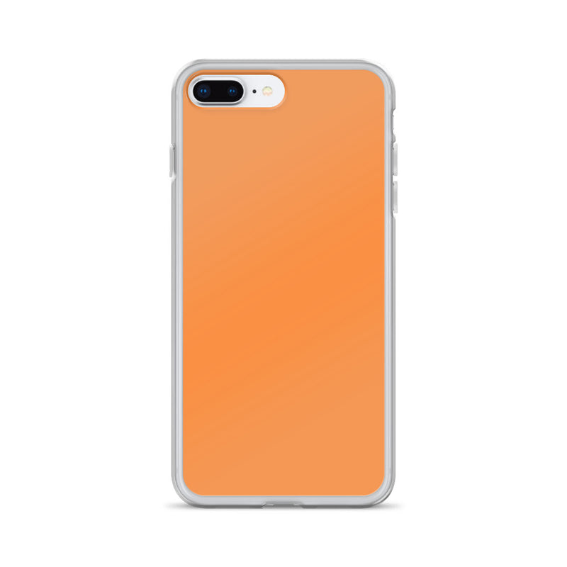 Load image into Gallery viewer, Plain Color Sea Buckthorn Orange iPhone Case Clear Bump Resistant Flexible CREATIVETECH