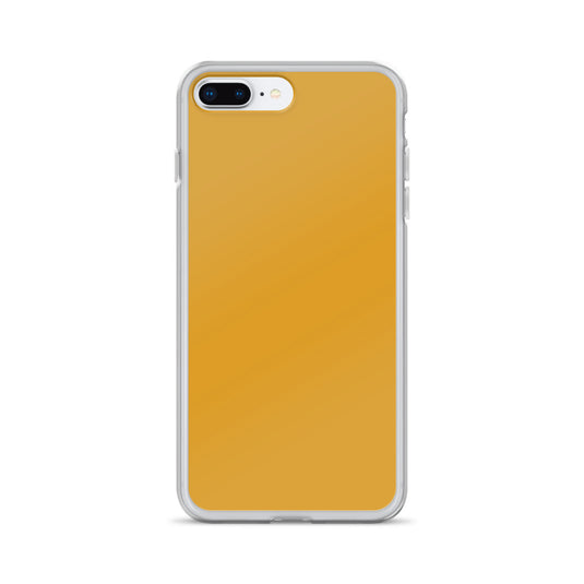 Plain Color Buttercup Orange Brown iPhone Case Clear Bump Resistant Flexible CREATIVETECH
