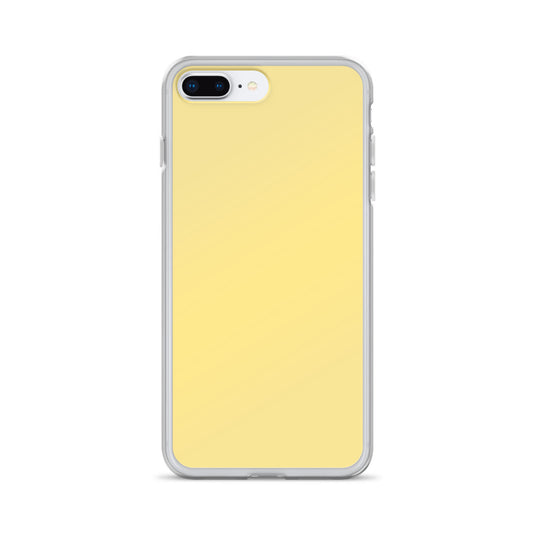 Plain Color Vis Vis Yellow iPhone Case Clear Bump Resistant CREATIVETECH