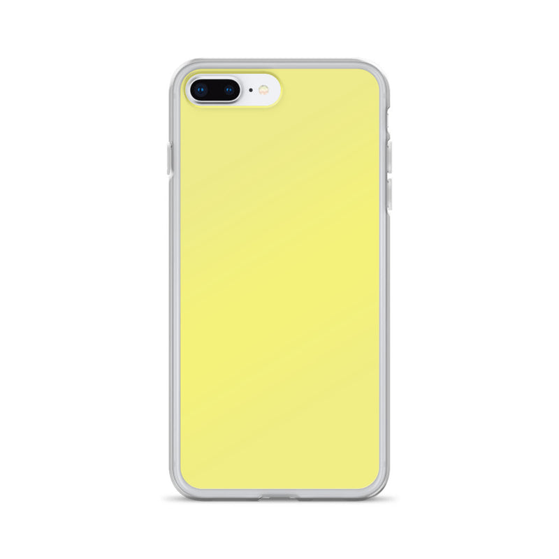 Load image into Gallery viewer, Plain Color Dolly Yellow iPhone Case Clear Bump Resistant CREATIVETECH