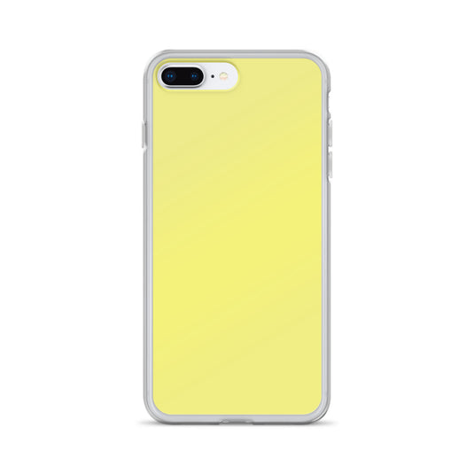Plain Color Dolly Yellow iPhone Case Clear Bump Resistant CREATIVETECH