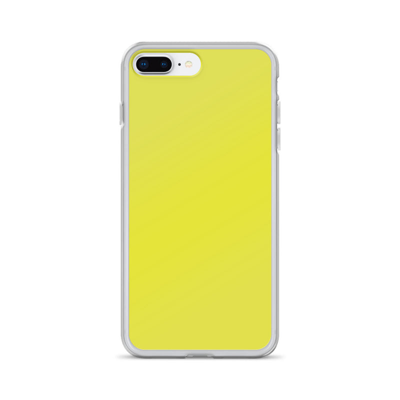 Load image into Gallery viewer, Plain Color Starship Yellow iPhone Case Clear Bump Resistant CREATIVETECH