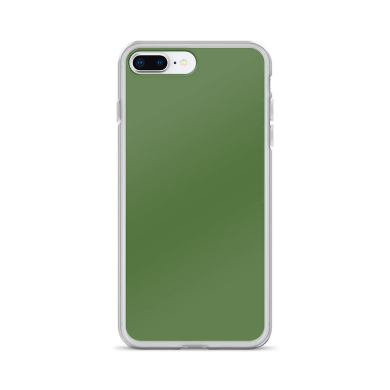 Load image into Gallery viewer, Plain Color Fern Green iPhone Case Clear Bump Resistant CREATIVETECH
