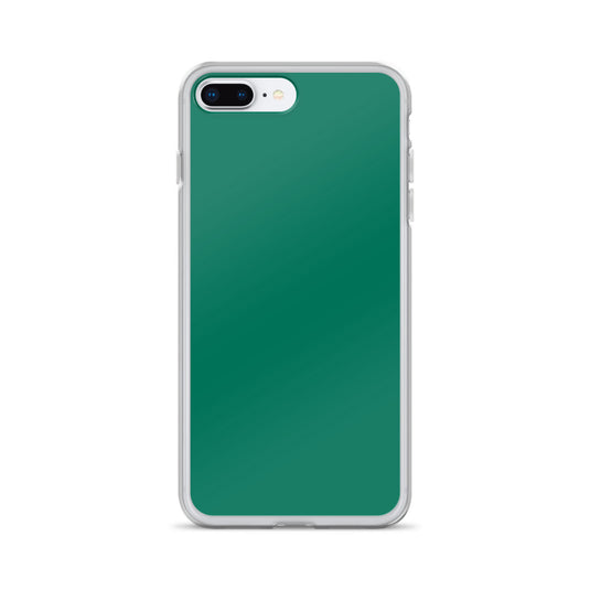 Plain Color Tropical Rain Forest Green iPhone Case Clear Bump Resistant CREATIVETECH