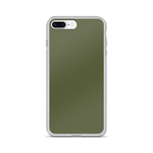 Plain Color Saratoga Green iPhone Case Clear Bump Resistant CREATIVETECH