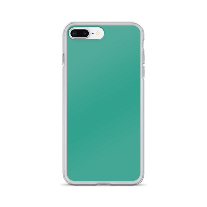 Load image into Gallery viewer, Plain Color Niagara Green iPhone Case Clear Bump Resistant CREATIVETECH