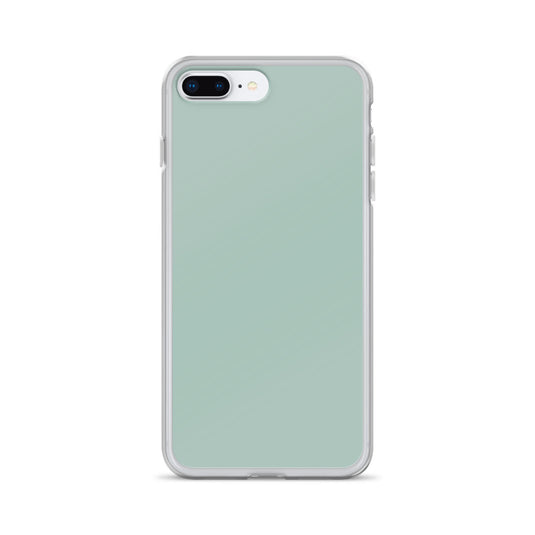 Plain Color Opal Green Blue iPhone Case Clear Bump Resistant CREATIVETECH