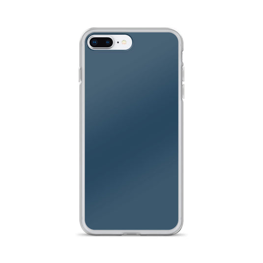 Plain Color Arapawa Blue iPhone Case Clear Bump Resistant CREATIVETECH