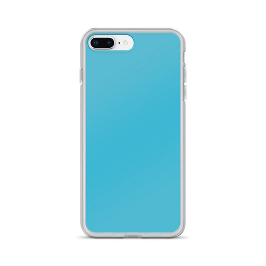 Plain Color Sky Blue iPhone Case Clear Bump Resistant CREATIVETECH