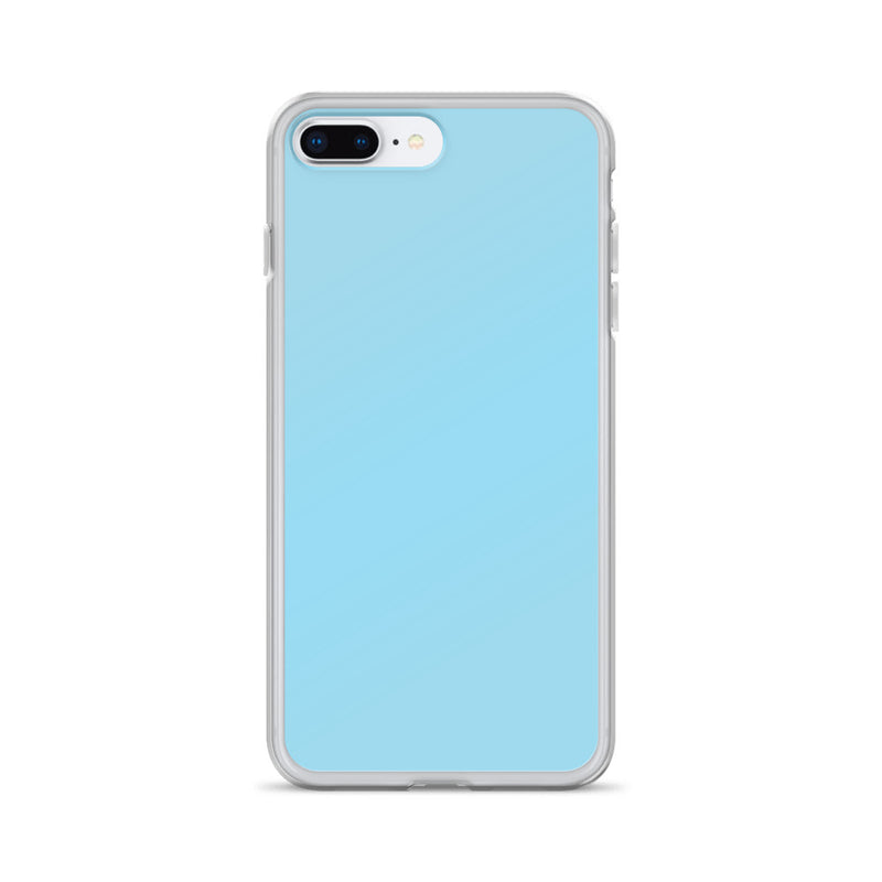 Load image into Gallery viewer, Plain Color Columbia Blue iPhone Case Clear Bump Resistant CREATIVETECH