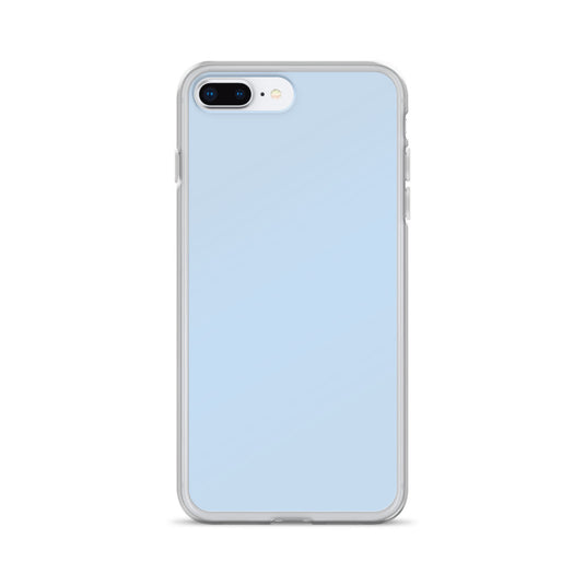 Plain Color Pattens Blue iPhone Case Clear Bump Resistant CREATIVETECH