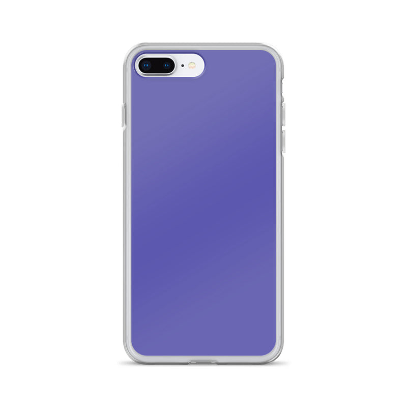 Load image into Gallery viewer, Slate Blue Purple iPhone Clear Thin Case Plain Color CREATIVETECH