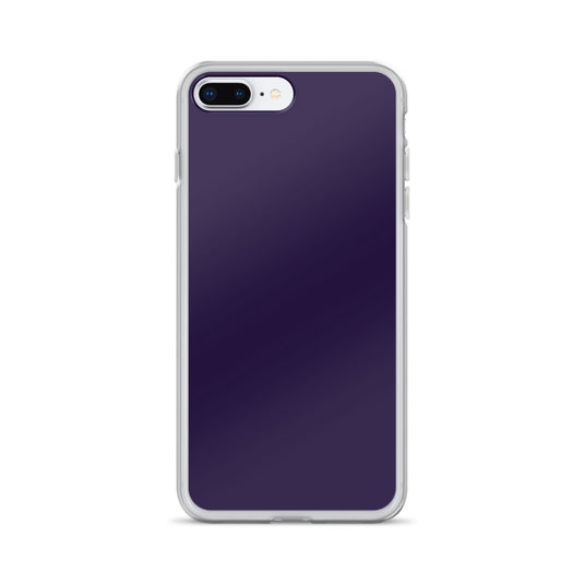 Tolopea Dark Purple iPhone Clear Thin Case Plain Color CREATIVETECH