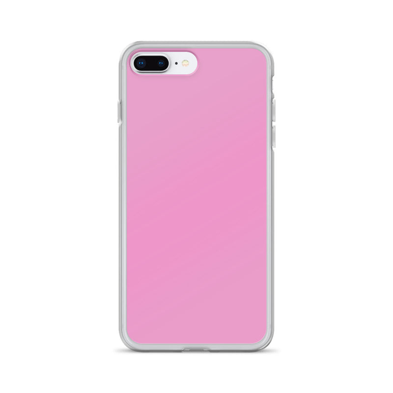 Load image into Gallery viewer, Lavender Rose Pink iPhone Clear Thin Case Plain Color CREATIVETECH