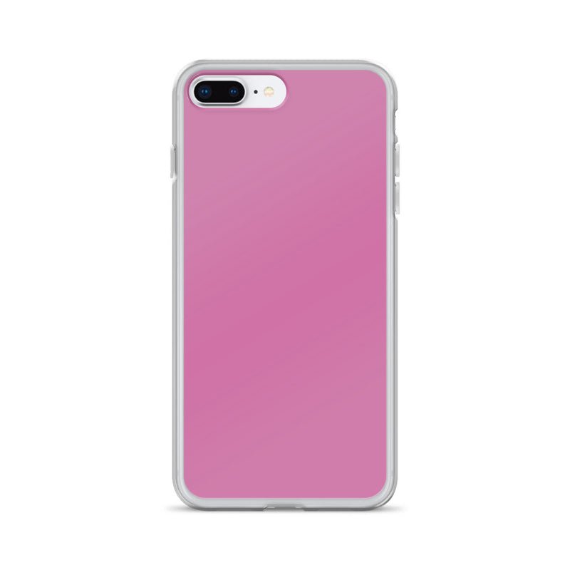 Load image into Gallery viewer, Hopbush Pink iPhone Clear Thin Case Plain Color CREATIVETECH