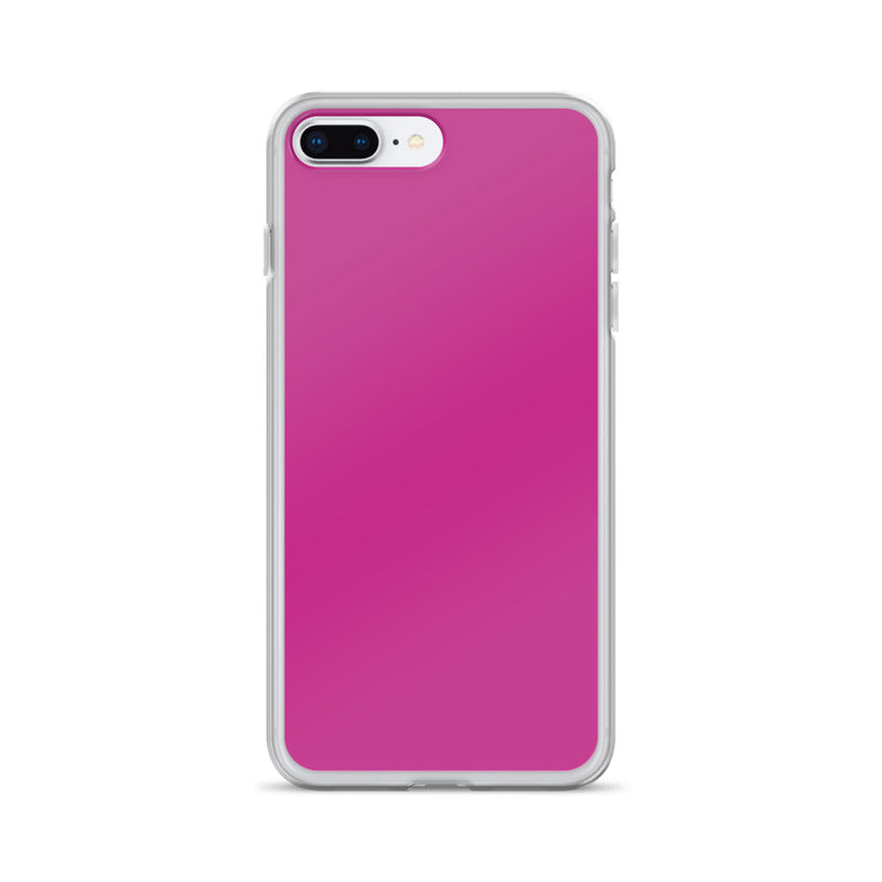 Load image into Gallery viewer, Medium Red Violet iPhone Clear Thin Case Plain Color CREATIVETECH