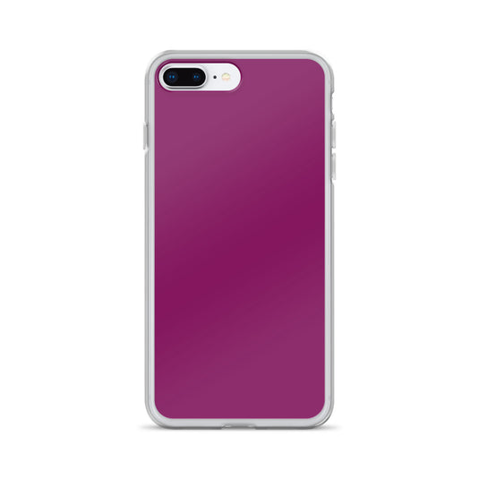Eggplant Purple iPhone Clear Thin Case Plain Color CREATIVETECH