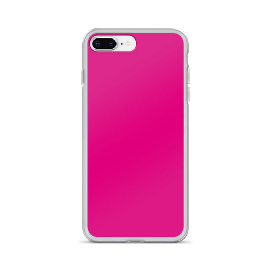 Violet Red Pink iPhone Clear Thin Case Plain Color CREATIVETECH
