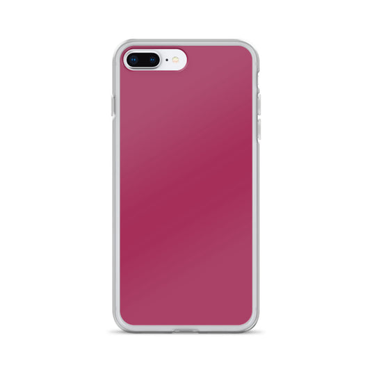Lipstick Pink Red iPhone Clear Thin Case Plain Color CREATIVETECH