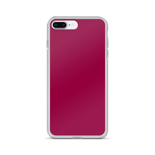 Light Burgundy Red iPhone Clear Thin Case Plain Color CREATIVETECH