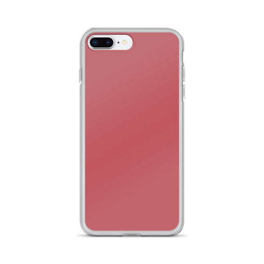 Mandy Red iPhone Clear Thin Case Plain Color CREATIVETECH