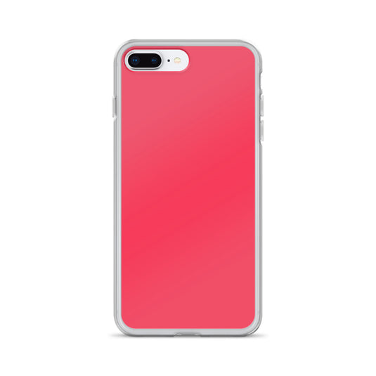 Radical Red iPhone Clear Thin Case Plain Color CREATIVETECH