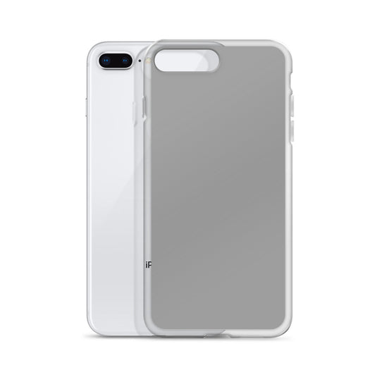 Plain Color Nobel Grey iPhone Case Clear Bump Resistant Flexible CREATIVETECH