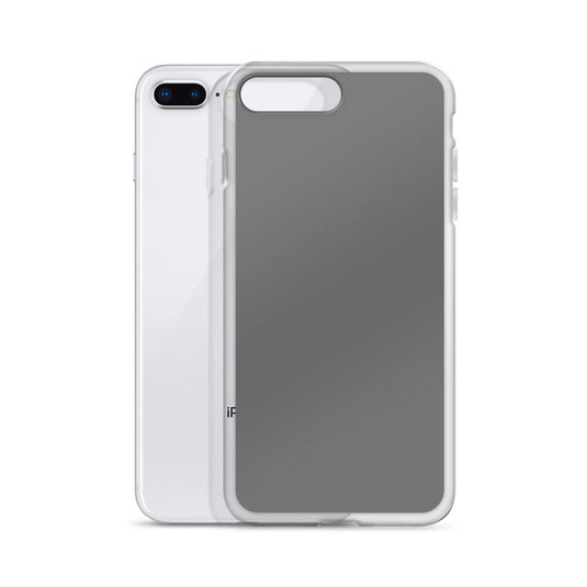 Plain Color Grey iPhone Case Clear Bump Resistant Flexible CREATIVETECH