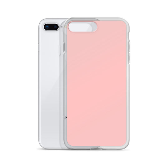 Plain Color Flamingo Pink iPhone Case Clear Bump Resistant Flexible CREATIVETECH