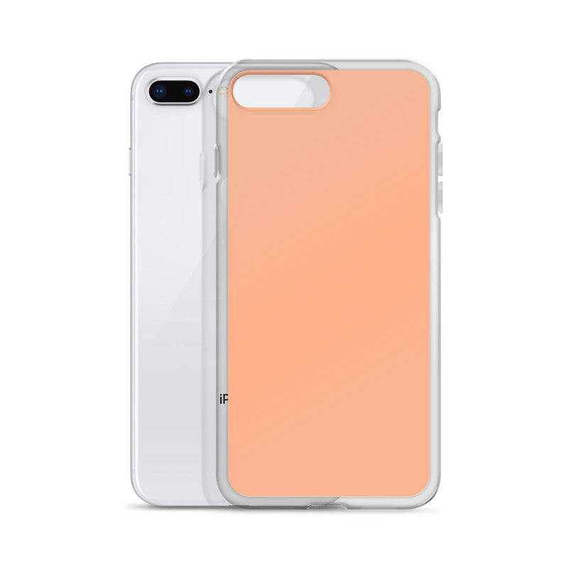 Load image into Gallery viewer, Plain Color Mandys Orange Pink iPhone Case Clear Bump Resistant Flexible CREATIVETECH