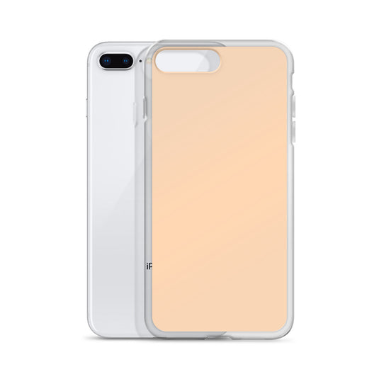 Plain Color Sandy Beach Yellow Orange iPhone Case Clear Bump Resistant Flexible CREATIVETECH