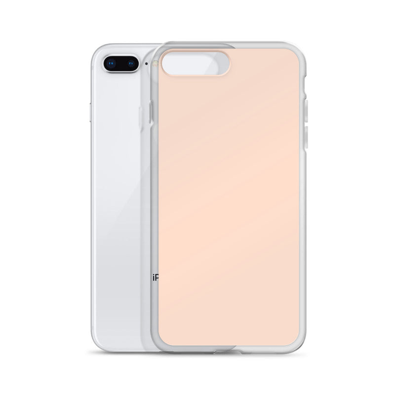 Load image into Gallery viewer, Plain Color Cinderella Orange Pink iPhone Case Clear Bump Resistant Flexible CREATIVETECH