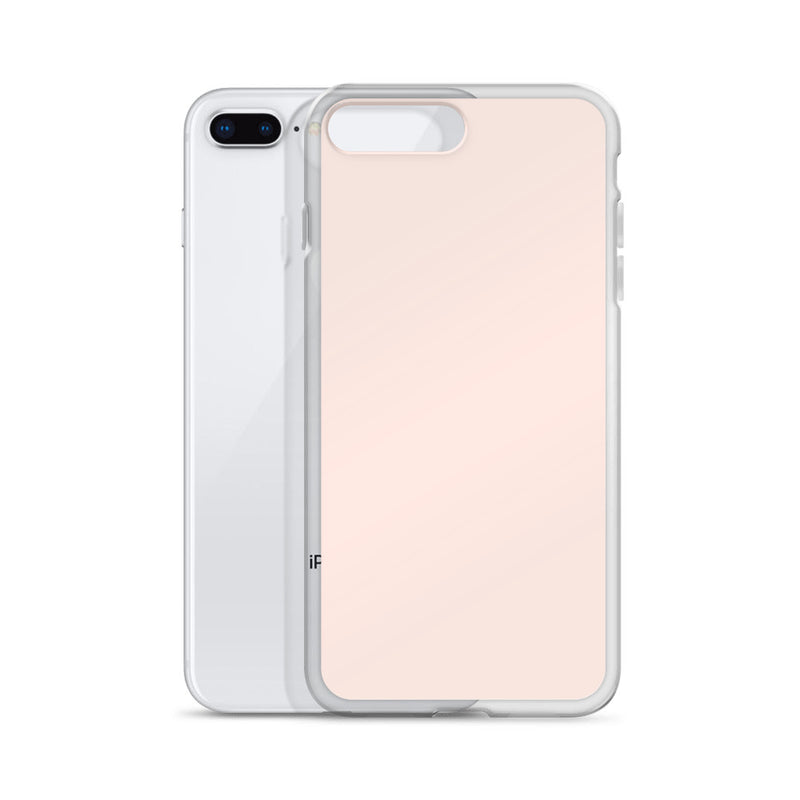 Load image into Gallery viewer, Plain Color Wisp Pink iPhone Case Clear Bump Resistant Flexible CREATIVETECH