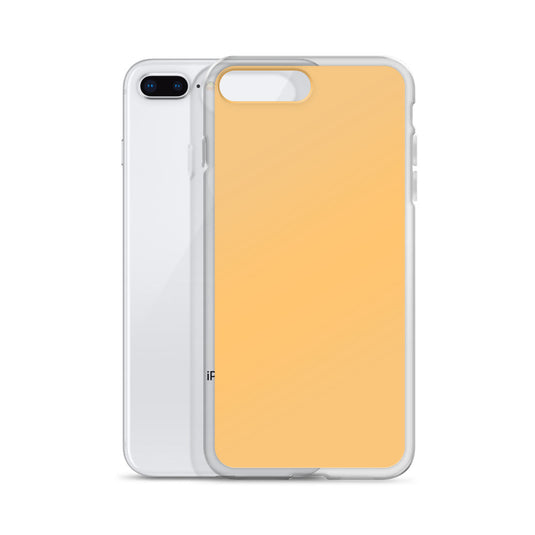 Plain Color Chardonnay Yellow Orange iPhone Case Clear Bump Resistant Flexible CREATIVETECH