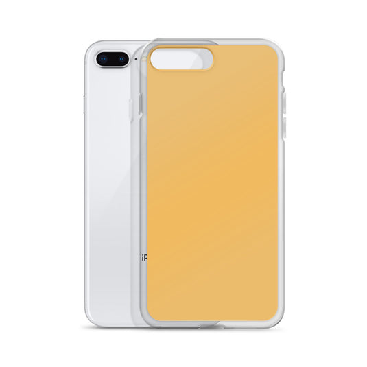 Plain Color Harvest Gold Yellow iPhone Case Clear Bump Resistant Flexible CREATIVETECH