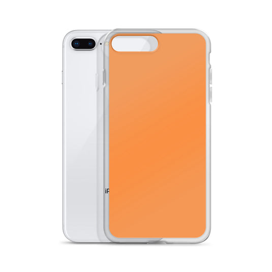 Plain Color Sea Buckthorn Orange iPhone Case Clear Bump Resistant Flexible CREATIVETECH