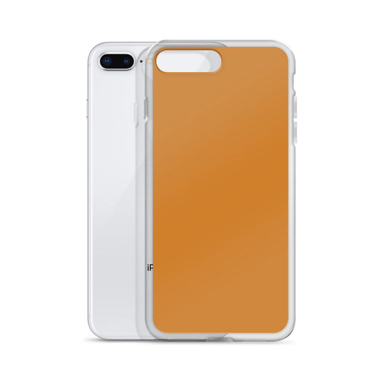 Plain Color Bronze Orange Brown iPhone Case Clear Bump Resistant Flexible CREATIVETECH