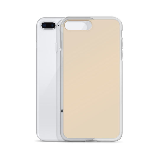 Plain Color Champagne Yellow iPhone Case Clear Bump Resistant Flexible CREATIVETECH